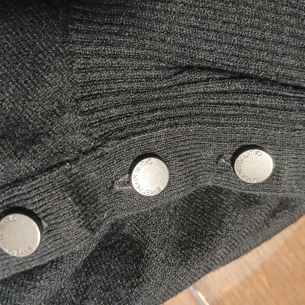 Black Turtleneck Sweater with Red Plaid Pants - Picture 4 of 7